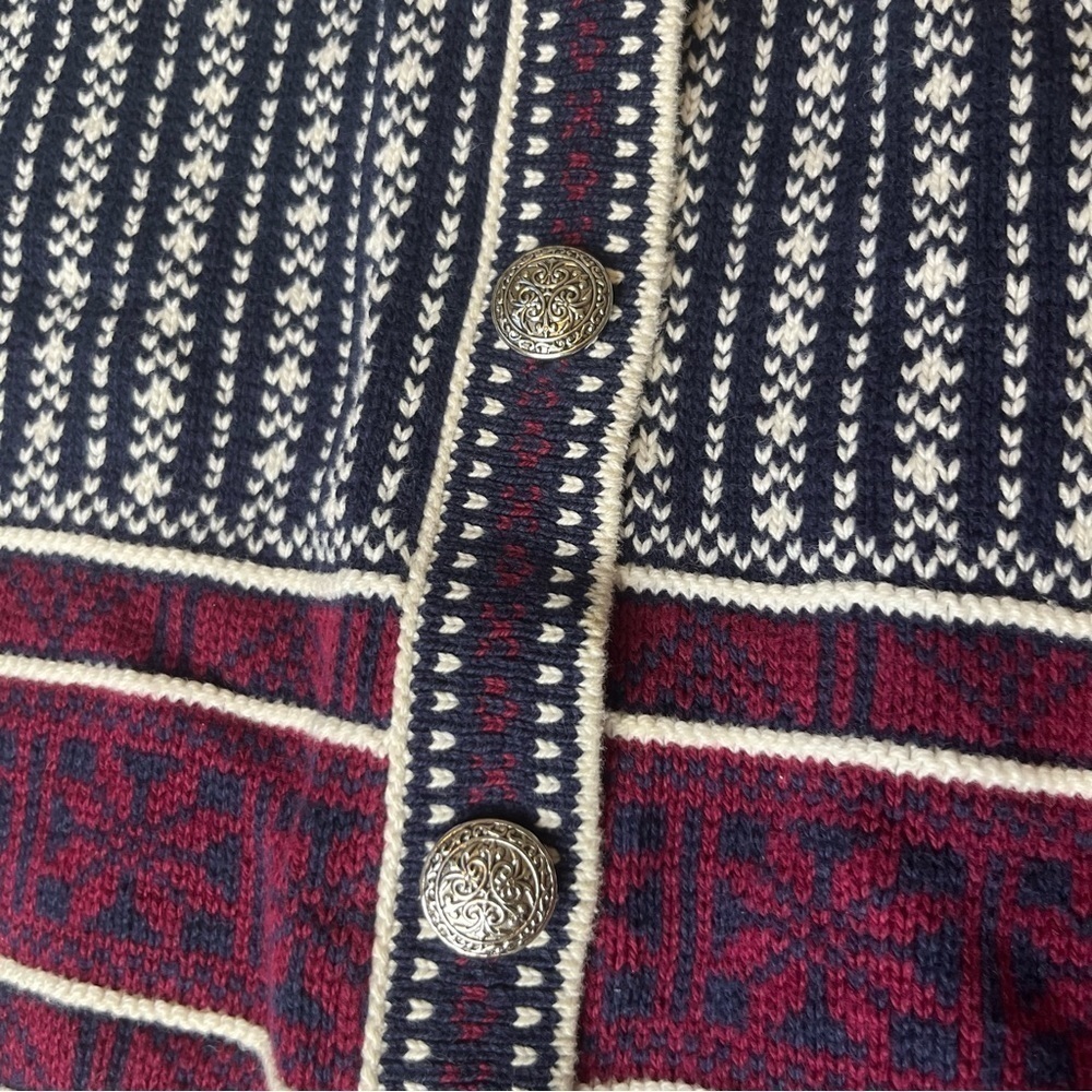 Vintage Chelsea Gardens Knit Cardigan Sweater Size M - Picture 3 of 8